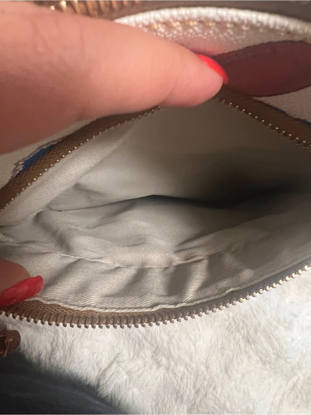 Dooney & Bourke White & Brown Detroit Lions Crossbody - Picture 10 of 10